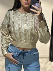 Pull tressé