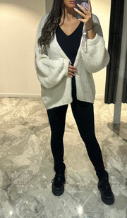 GILET OUVERT EN MAILLE