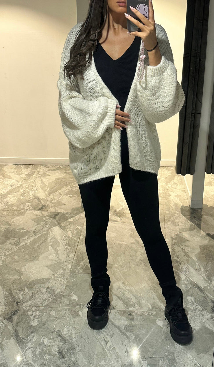 GILET OUVERT EN MAILLE