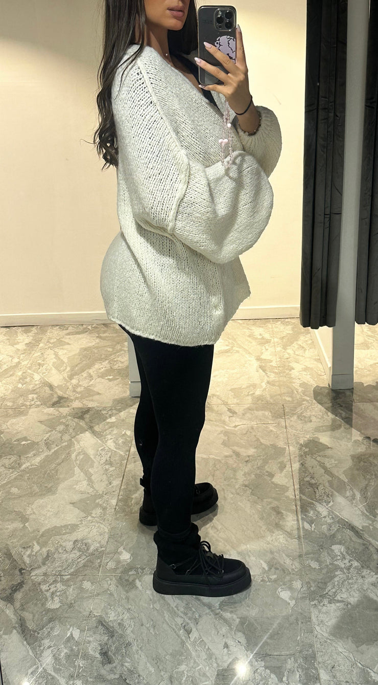 GILET OUVERT EN MAILLE