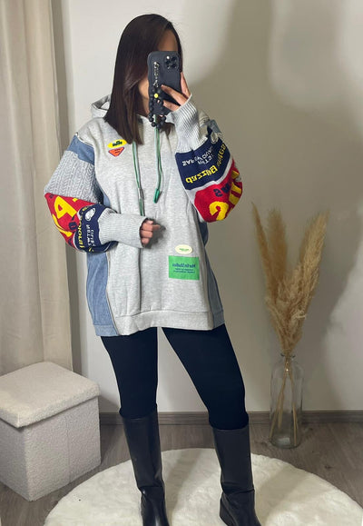 SWEAT OVERSIZE A CAPUCHE
