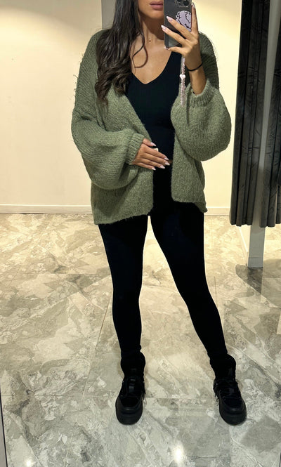 GILET OUVERT EN MAILLE
