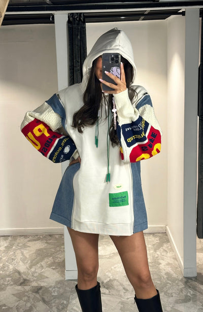 SWEAT OVERSIZE A CAPUCHE